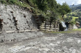 Une partie du stade des Combes s'est effondrée.